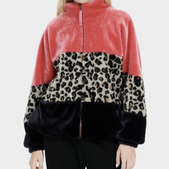 UGG Jackets & Coats Nwt Ugg Elaina Faux Fur Jacket Xs Poshmark